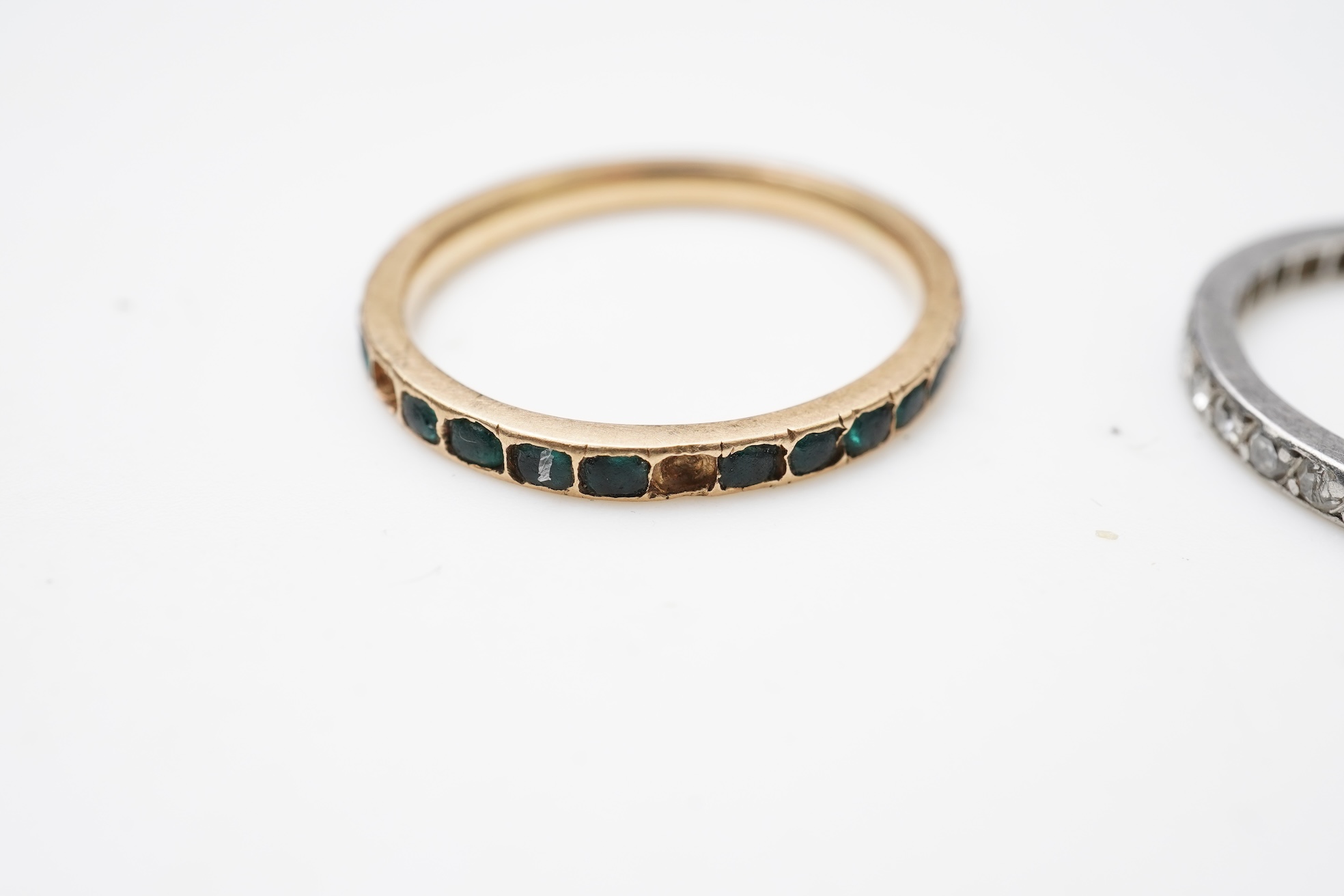 Two eternity rings, early 20th century